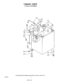 05 - Cabinet parts for Whirlpool Washer LA6700XMW0 from AppliancePartsPros.com