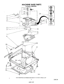 07 - Machine Base parts for Whirlpool Washer LA9800XSW1 from AppliancePartsPros.com