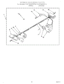 08 - Wiring Harness parts for Kitchenaid Washer KAWL500WWH0 from AppliancePartsPros.com