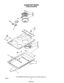 05 - Cook Top parts for Whirlpool Range RS6300XVN0 from AppliancePartsPros.com