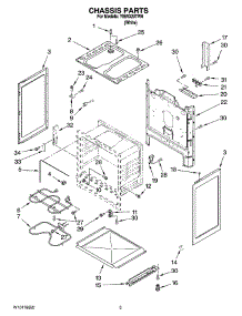 03 - Chassis Parts parts for Whirlpool Range YIER320TW0 from AppliancePartsPros.com