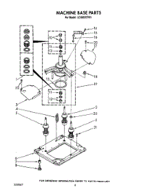 07 - Machine Base parts for Whirlpool Washer LC4500XTG1 from AppliancePartsPros.com