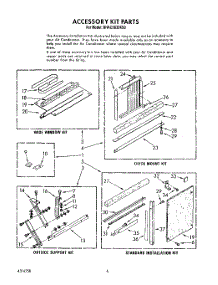 04 - Accessory Kit parts for Whirlpool Air Conditioner BHAC0830XS0 from AppliancePartsPros.com