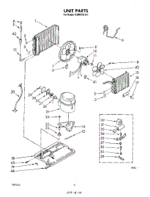 02 - Section parts for Whirlpool Air Conditioner CAW07A1A1 from AppliancePartsPros.com