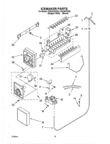 12 - Ice Maker, Optional parts for Whirlpool Refrigerator CS22AFXKQ03 from AppliancePartsPros.com