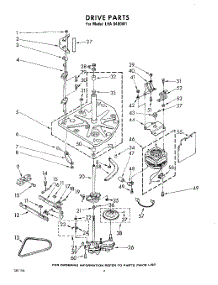 03 - Drive parts for Whirlpool Washer LHA6480W1 from AppliancePartsPros.com