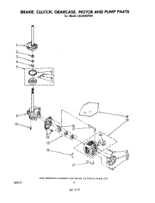 06 - Brake, Clutch, Gearcase, Motor And Pump parts for Whirlpool Washer LA5000XPW4 from AppliancePartsPros.com