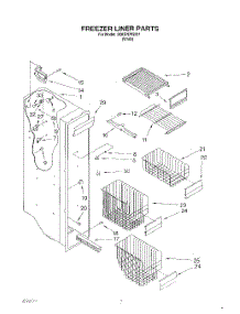 05 - Freezer Liner parts for Whirlpool Refrigerator 3XKGN705001 from AppliancePartsPros.com