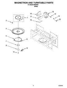 05 - Magnetron And Turntable Parts parts for Whirlpool Microwave IRH32000 from AppliancePartsPros.com