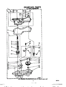 08 - Gearcase parts for Whirlpool Washer LA5300XKW0 from AppliancePartsPros.com