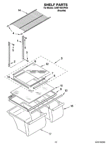 06 - Shelf Parts, Optional Parts parts for Whirlpool Refrigerator GARF19XXPK02 from AppliancePartsPros.com