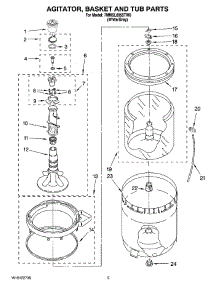 03 - Agitator, Basket And Tub Parts parts for Maytag Washer 7MMSL6955TW0 from AppliancePartsPros.com
