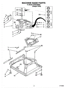05 - Machine Base Parts parts for Whirlpool Washer CAWS729MQ0 from AppliancePartsPros.com