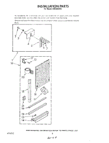06 - Installation parts for Whirlpool Air Conditioner AR0600XX0 from AppliancePartsPros.com