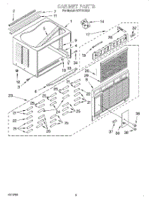 03 - Cabinet parts for Whirlpool Air Conditioner ACV184XG0 from AppliancePartsPros.com