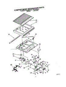 03 - Compartment Separator parts for Kitchenaid Refrigerator KTRC20KAAL01 from AppliancePartsPros.com
