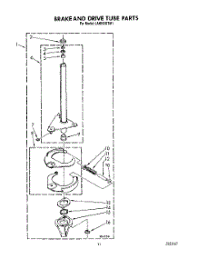 10 - Brake And Drive Tube parts for Whirlpool Washer LA6090XTW1 from AppliancePartsPros.com