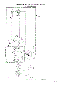 10 - Brake And Drive Tube parts for Whirlpool Washer LA6090XSW1 from AppliancePartsPros.com