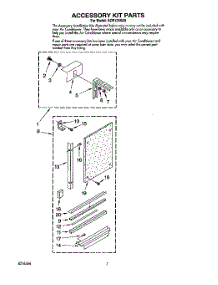 05 - Accessory Kit parts for Whirlpool Air Conditioner ACR124XA0 from AppliancePartsPros.com