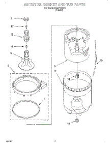 05 - Agitator, Basket And Tub parts for Whirlpool Washer 9CA2781XSN1 from AppliancePartsPros.com