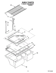 06 - Shelf Parts, Optional Parts parts for Whirlpool Refrigerator GARF19XXVK00 from AppliancePartsPros.com