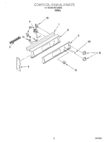 02 - Control Panel parts for Whirlpool Range RDE32302 from AppliancePartsPros.com