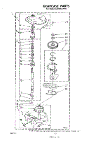 10 - Gearcase parts for Whirlpool Washer LA5590XPW1 from AppliancePartsPros.com