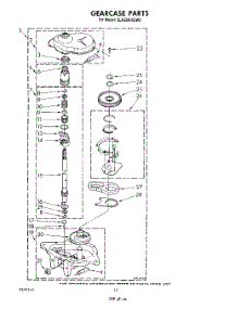 10 - Gearcase parts for Whirlpool Washer 3LA5580XSW2 from AppliancePartsPros.com