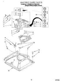 09 - Machine Base parts for Whirlpool Washer Dryer Combo LTE6234DQ0 from AppliancePartsPros.com
