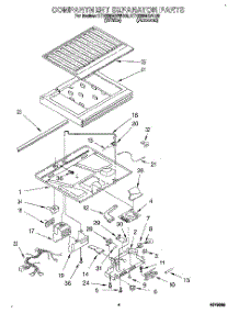 03 - Compartment Separator parts for Kitchenaid Refrigerator KTHS20MBAL00 from AppliancePartsPros.com