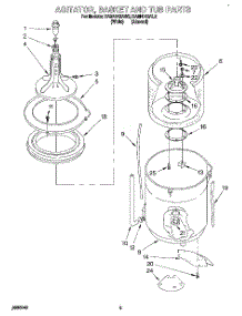 03 - Agitator, Basket And Tub parts for Whirlpool Washer RAM4143AL2 from AppliancePartsPros.com