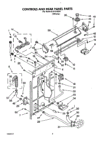 03 - Controls And Rear Panel parts for Whirlpool Washer AL2121WW1 from AppliancePartsPros.com