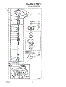 11 - Gearcase parts for Whirlpool Washer 4LA9300XYN0 from AppliancePartsPros.com