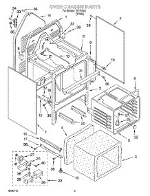 04 - Oven Chassis Parts parts for Whirlpool Range IHP37802 from AppliancePartsPros.com