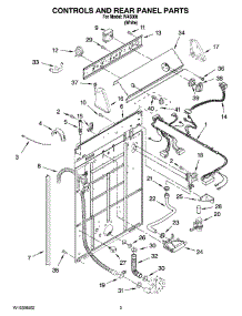 02 - Controls And Rear Panel Parts parts for Whirlpool Washer IV45000 from AppliancePartsPros.com