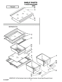 05 - Shelf Parts, Optional Parts (Not Included) parts for Maytag Refrigerator MTB1842VRW00 from AppliancePartsPros.com