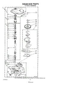 10 - Gearcase parts for Whirlpool Washer LA5668XSW1 from AppliancePartsPros.com