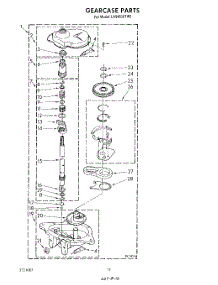 10 - Gearcase parts for Whirlpool Washer LA5460XTF0 from AppliancePartsPros.com