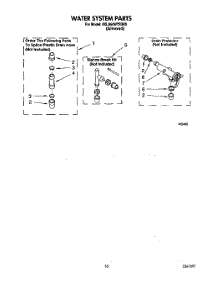 08 - Water System parts for Whirlpool Washer 4XLA64W72BN0 from AppliancePartsPros.com