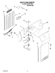 10 - Air Flow Parts parts for Whirlpool Refrigerator ID2HHEXTS01 from AppliancePartsPros.com
