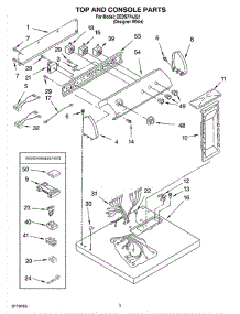 02 - Section parts for Whirlpool Dryer CEDS774JQ1 from AppliancePartsPros.com