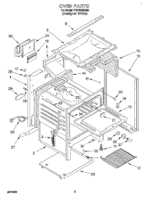 04 - Oven parts for Whirlpool Range FGP335BQ0 from AppliancePartsPros.com