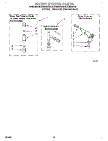 10 - Water System parts for Whirlpool Washer 8LSC8245AW0 from AppliancePartsPros.com