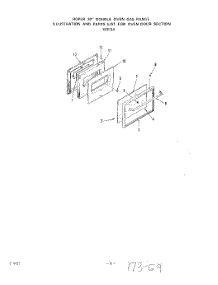 07 - Oven Door parts for Whirlpool Range 1835^3A from AppliancePartsPros.com