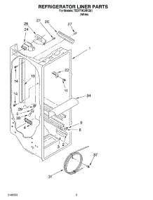 02 - Refrigerator Liner parts for Whirlpool Refrigerator 7ED7FHGXKQ01 from AppliancePartsPros.com