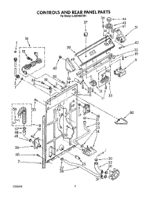 03 - Controls And Rear Panel parts for Whirlpool Washer LA6098XTW1 from AppliancePartsPros.com