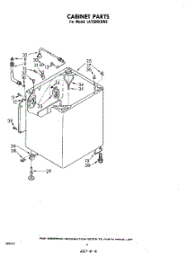 04 - Cabinet parts for Whirlpool Washer LA7500XKW0 from AppliancePartsPros.com