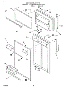 02 - Door parts for Whirlpool Refrigerator ET21UMXGW02 from AppliancePartsPros.com