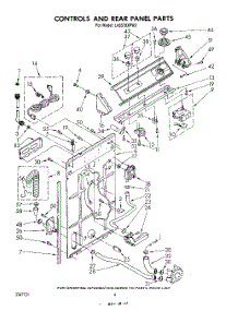 03 - Controls And Rear Panel parts for Whirlpool Washer LA5570XPW3 from AppliancePartsPros.com