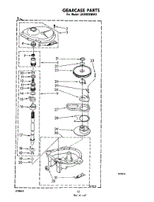 10 - Gear Case Parts parts for Whirlpool Washer LA3400XMW3 from AppliancePartsPros.com